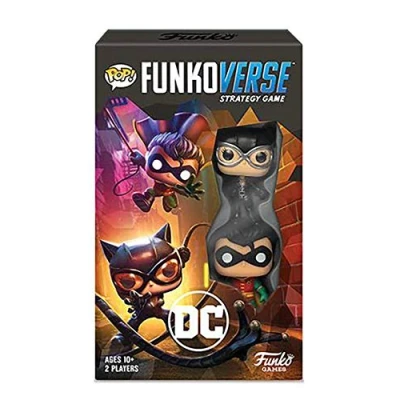 Image of Funko Games DC 101 Funkoverse Extension English Version Other Board Game CatWoman And Robin 3&#039;&#039; (7.6 Cm) POP! Light Strategy For Children &amp; Adults (Ages 10+) 2 4 Players
