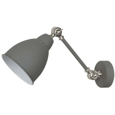Image of Italux Lighting Industrial and Retro Dome Wall Lamp Grey 1 Light, E27