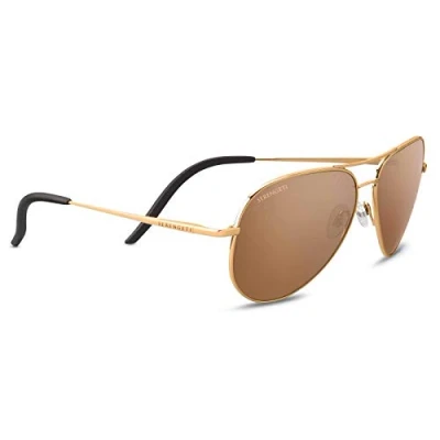 Image of Serengeti Carrara Sunglasses Lenses Polarised Drivers Gold Shiny Bold Gold, M