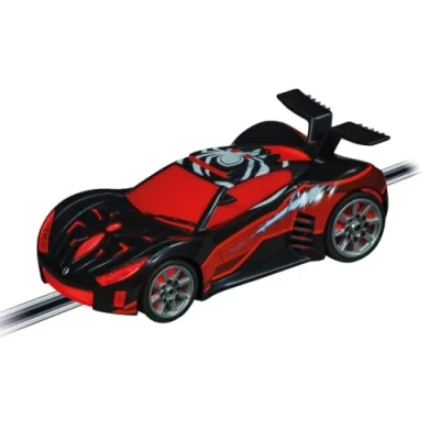 Image of Carrera GO!!! 20064265 Spider Man Speed Shifter Black I 1:43 Scale Slot Car With Original License Suitable For Ages 6 Years+