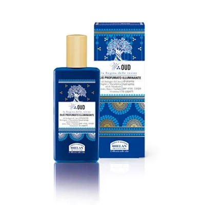 Image of Helan W Oud Body, Face &amp; Hair Oil for Soft Skin Silky, Shiny Rapidly Absorbed, Moisturising Scented Body with Vitamin E, Sweet Almonds Linseed, Delicate on Made in Italy, 50 ml