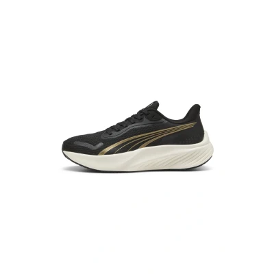 Image of PUMA Unisex Pounce LITE Road Running Shoe, Gold Black, 11 UK