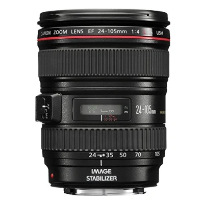 Image of Canon 344B006 EF 24 105mm f/4.0 L IS USM Lens (Renewed)
