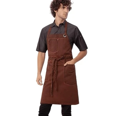 Image of Chef Works Unisex&#039;s ABAQ054RUS0 Work Utility Apron Rust One Size
