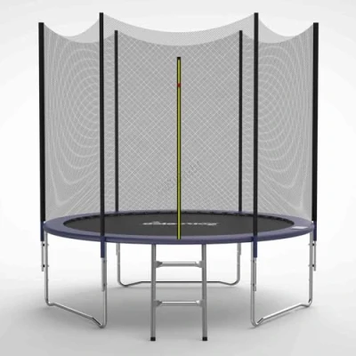 Image of GALACTICA 6FT Round Trampoline Set Outdoor Garden Safety Net Enclosure Spring Jump Mat Padding Ladder GT TS 05 Blue