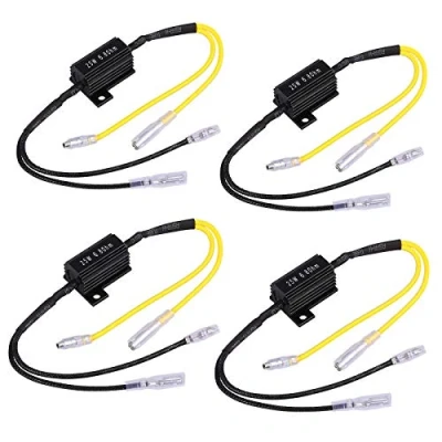 Image of Justech 4PCS 12V 25W Motorcycle LED Flasher Load Resistor Turn Signal Indicator Adaptor Universal for Motorbike Scooter Quad Off Road