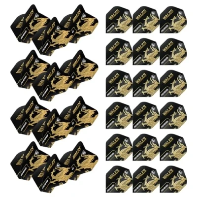Image of WINMAU Rhino Country Flag Design Dart flights 10 sets per pack (30 pack) (Wales)
