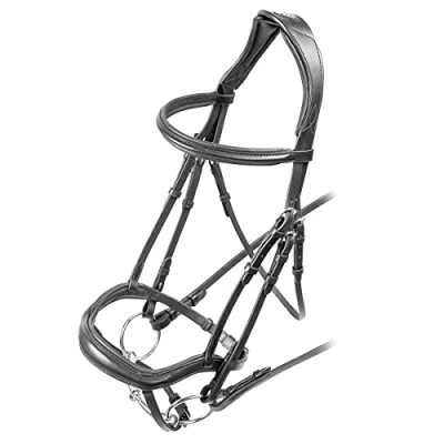 Image of Shires Velociti Ergonomic Flash Bridle Full Black