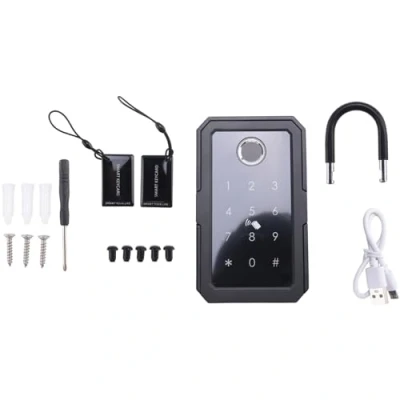 Image of Kochenty Smartkey Lock Box, Home Key Wireless Smartlock Electronic Box App Digital Code Bluetooth Safe for Host