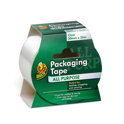 Image of Ducktape Packaging Tape 50mmx25m Clear (Pack of 6) 224499