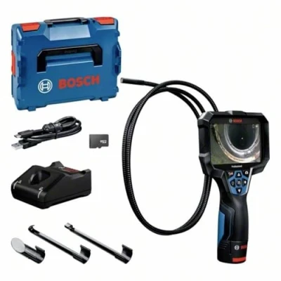Image of Bosch Professional Inspection Camera GIC 12V 5 27 C (Cable Length: 150 cm, Orientation Function AutoUp, high Resolution Display: 5’’ Screen, 1280x720 px, in L boxx)