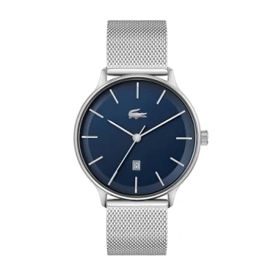 Image of Lacoste Analogue Quartz Watch for Men with Silver Stainless Steel mesh Bracelet 2011200