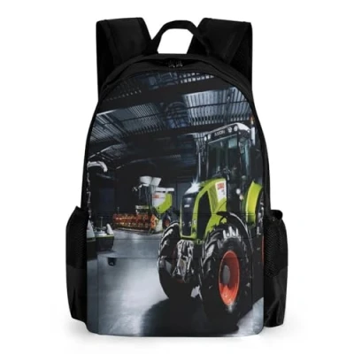 Image of TNFHSOFT Children’s Tractor Backpack Girls Boys, Rucksack Bag,Primary School,Perfect For Back To Kids School Or Pe,Gifts And Travel,Causal Travel Bags 42x30.5cm