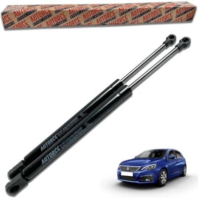 Image of AUTORCE 2 Pcs Rear Tailgate Boot Gas Struts Intended For PEUGEOT 308 MK2 Hatchback/Box Body (2013 Onwards) Lift Support Shock Absorber System 410 (N) 500 MM 9807899380, 50509830