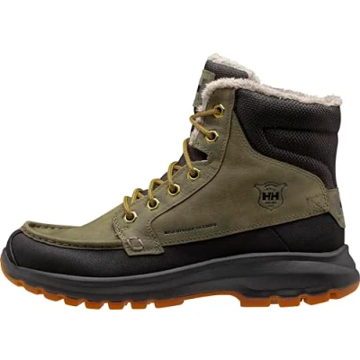 Image of Helly Hansen Men&#039;s Garibaldi V3 Waterproof Winter Boots Snow, Green, 7 UK