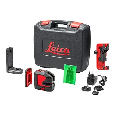 Image of Leica Lino L2G Green Cross line Laser with Li Ion Battery and Innovative adapters