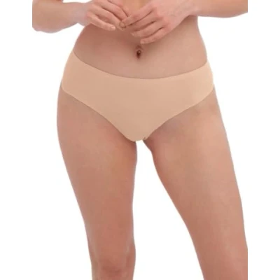 Image of Fantasie Women&#039;s Smoothease Invisible Stretch Thong Panties, Ecru/Beige, One Size fits All