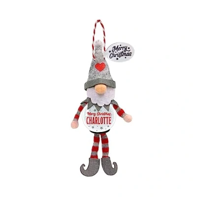 Image of Personalised Snowglobe tree decoration (Charlotte)
