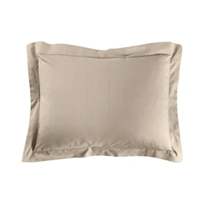 Image of douceur d&#039;intérieur, Pillowcase (50 x 70 cm) Lina Sand, 100% Cotton