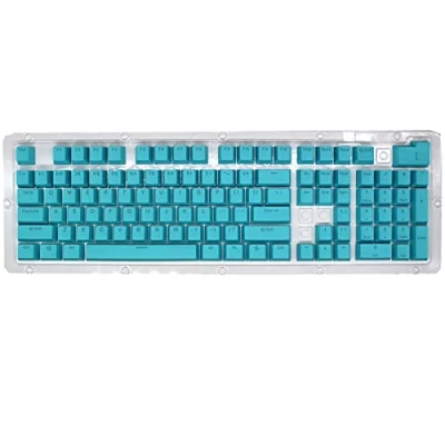 Image of Archuu PBT Keycaps, 108 Keys P9 Mechanical Keyboard Key Caps Backlit Character Translucent DIY Keycaps,for 61/64/87/104/108 Keyboards(blue)