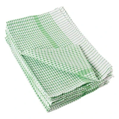 Image of Vogue E700 Wonderdry Tea Towel, Green, 762mm X 508mm, Pack of 10