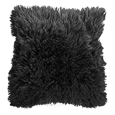 Image of Universal Textiles Supersoft Doux Cushion Cover (Cushion Pad Not Included) (17in x 17in) (Black)