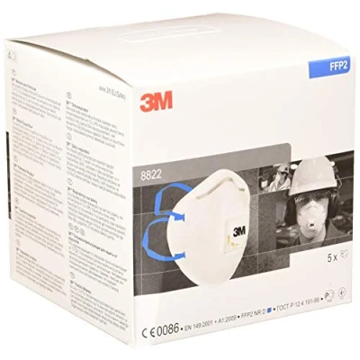 Image of 3M Disposable Respirator, FFP2, Valved, 8822SP, EN safety certified