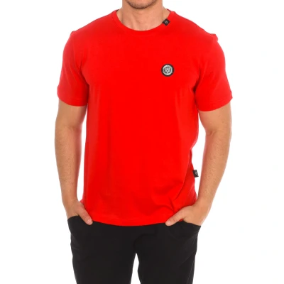 Image of Plein Sport TIPS404 Mens short sleeve t shirt Red material_cotton Size 2XL