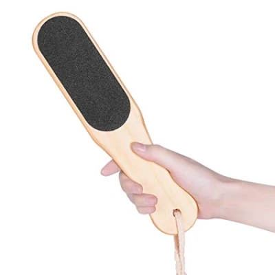 Image of LUVODI Professional Foot File Double Sided Pedicure Rasp Hard Dead Skin Heel Callus Remover Wood Handle Scrubber Tool for Men and Women