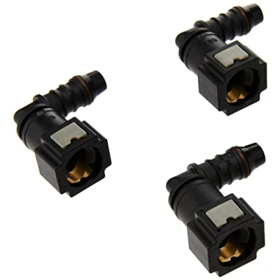 Image of Connect 37211 Fuel Line Angled Quick Connectors 7.89mm x 8mm 3pc