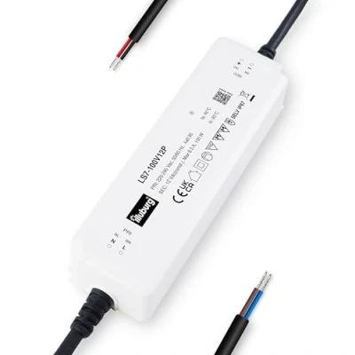 Image of illuburg LED Driver 12V 100W Waterproof IP67 Flickerfree for Strip Light Power Supply Transformer