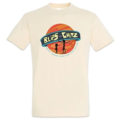 Image of Urban Backwoods Blips and Chitz Men T Shirt Beige Size L