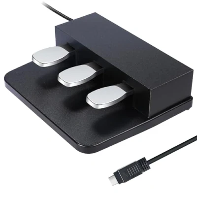 Image of ATNEDCVH 3 pedal for digital keyboard piano, Three unit yamaha P85 P95 P48 P105 P115 Electric pianos keyboards