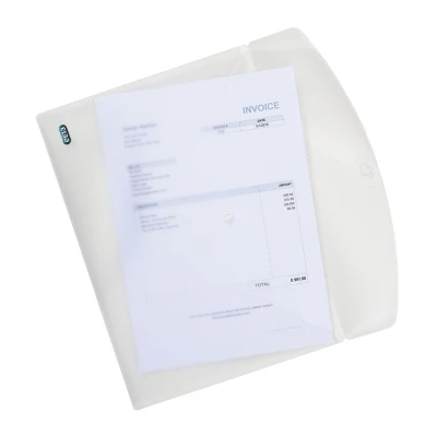 Image of Elba Snap Wallet A4 Clear [Pack of 5]