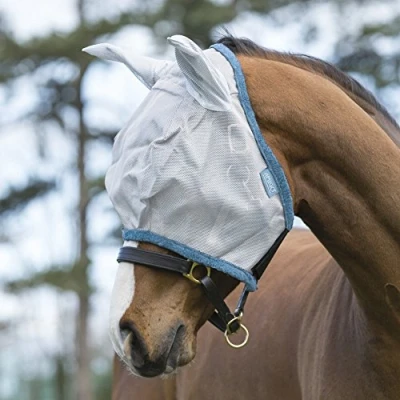 Image of Amigo Durable Fly Mask Pony Silver Dark Grey