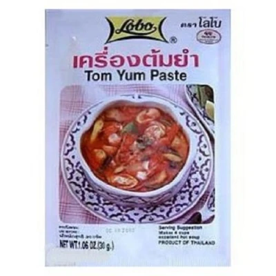 Image of Lobo Brand Thai Tom Yum Soup Paste 30g (Pack of 5)