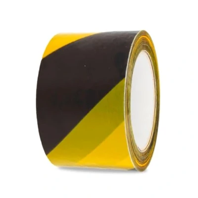 Image of Amig Barrier Tape 500 m Length x 70 mm Width Made from Low Density Polyethylene (LDPE) Safety Zone Marking Yellow and Black