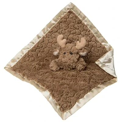 Image of Mary Meyer 42825 Putty Nursery Stuffed Animal Security Blanket, Moose, 33 x Centimeters
