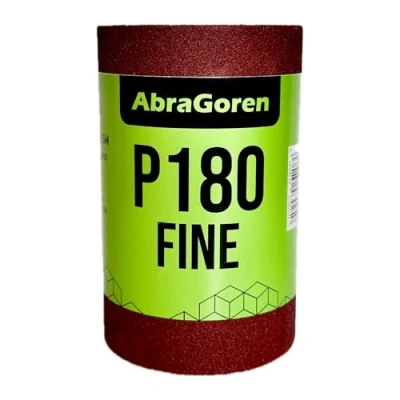 Image of Sandpaper Roll Fine P180 11.5cm x 5m For Wood and Walls Sand Paper 180 grit