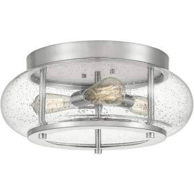Image of Trilogy 3 Light Flush Mount, Brushed Nickel, E27