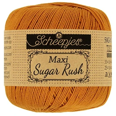 Image of Scheepjes Maxi Sugar Rush 383 Ginger Gold Yarn 1x50g