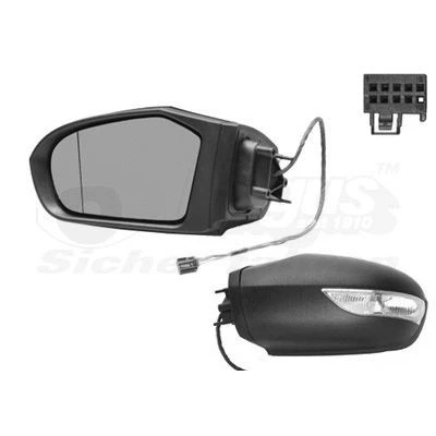 Image of 1698100576, 1698100721, 1698110760, 16981107609999, A1698100576 Wing mirror VAN WEZEL 3017819 MERCEDES BENZ: A Class, B Class
