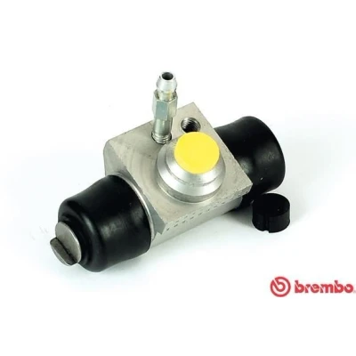 Image of 1H0611053, 6Q0611053B, 6QE611053A Brake Cylinder BREMBO A 12 289 19,05mm Aluminium 10 x 1 VOLKSWAGEN: Polo V Hatchback, IV Hatchback