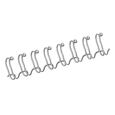 Image of Fellowes 14mm Wire Binding Combs, 100 Pack Silver