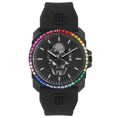 Image of Philipp Plein Men&#039;s Analogue Quarz Watch with Silicone Strap PWLAA0522