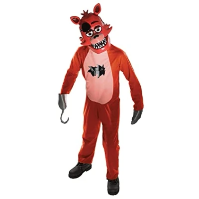 Image of Rubie&#039;s 630099M000 Five Nights at Freddy&#039;s Foxy Costume Kids Fancy Dress, Boys, Single, Multicolour, Medium