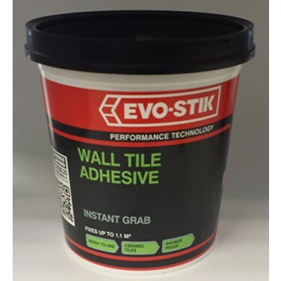 Image of 2 x Evo Stik Instant Grab Wall Tile Adhesive Ready Mixed Economy 1L 416611 New