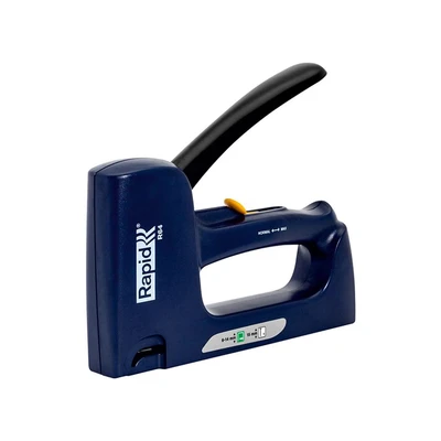 Image of Rapid Multi Function Staple Gun R64 for No. 140 Staples and 8 Brads, 2 In 1 Carpentry Insulation Tacker with Ergonomic Handle All Steel Interior Wear Parts, Made Sweden (21000860)
