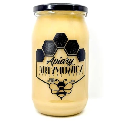 Image of APIARY ARTYMOWICZ Premium Linden Creamed Honey Natural Sweetener 100% Pure, &amp; Raw Fresh 1100g
