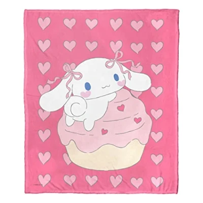 Image of Northwest Sanrio Cinnamoroll Silk Touch Throw Blanket, 50&quot; x 60&quot;, Cupcake Climb